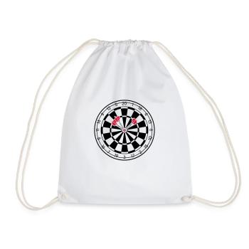 Triples Bulls Eye Jeu de fléchette Fléchettes - Sac de sport léger - blanc - Devant