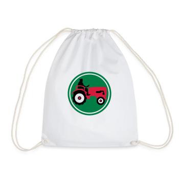 bauer_mit_traktor_032013_a_3c - Sac de sport léger - blanc - Devant