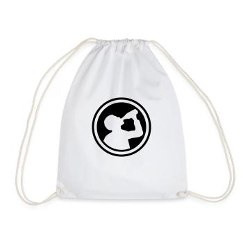 Alcohol booze - Drawstring Bag - white - Front