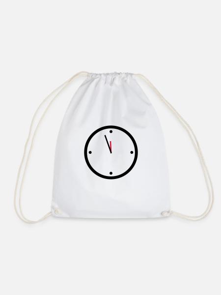 11:55 - Drawstring Bag - white