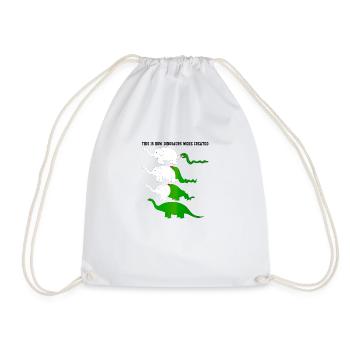 This Is How Dinosaurs Were Created Funny Dino - Sac de sport léger - blanc - Devant