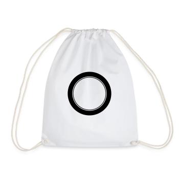 Logo / / Anniversary Emblem / / team / / Club - Drawstring Bag - white - Front