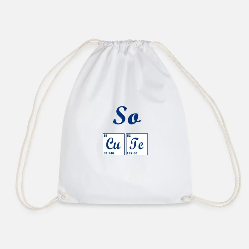 So cute - Drawstring Bag - white