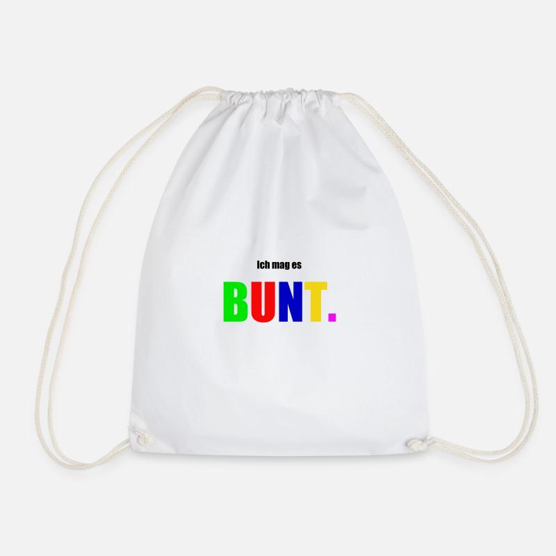 tolerance - Drawstring Bag - white