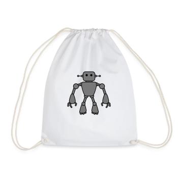 Robot Man - Turnbeutel - Weiß - Vorne