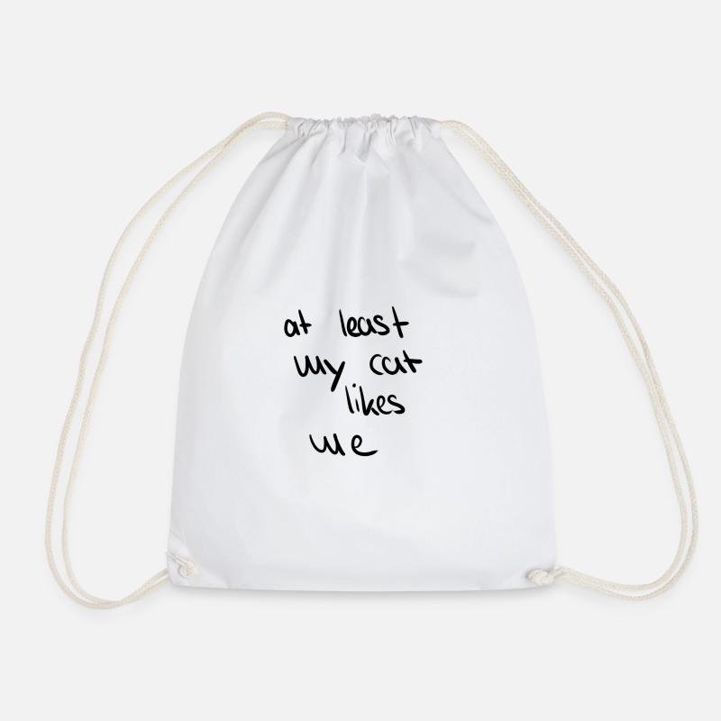 meown - Drawstring Bag - white