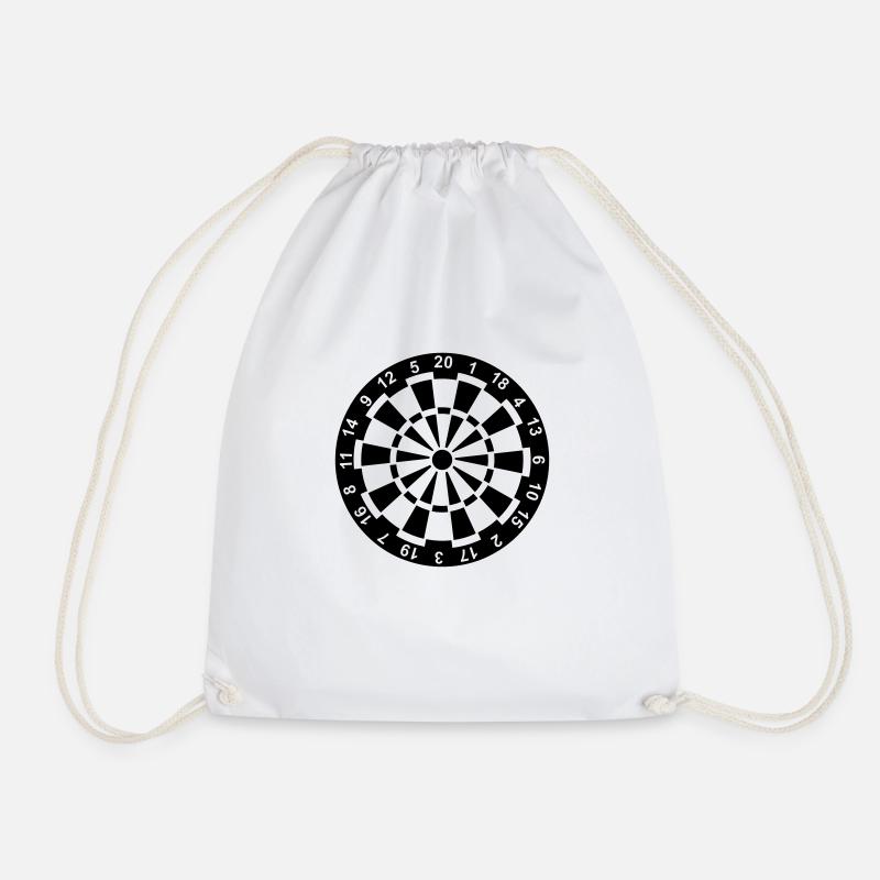 Darts - Drawstring Bag - white