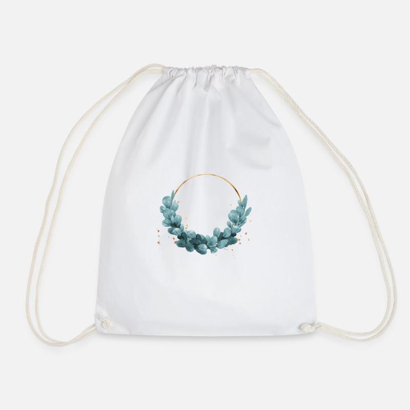 Blue ivy wreath - Turnbeutel - Weiß