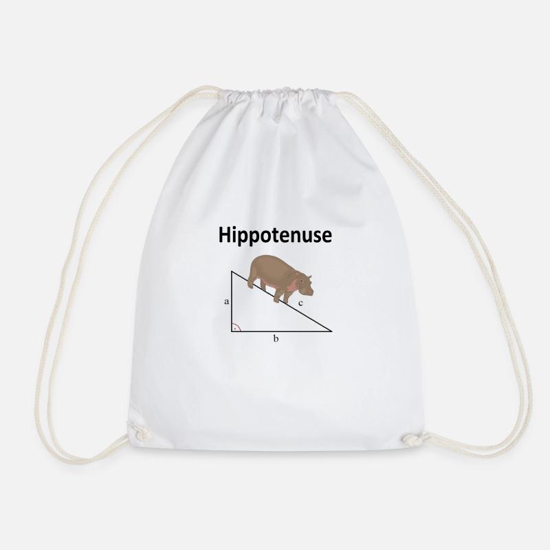 Hippotenuse - Turnbeutel - Weiß