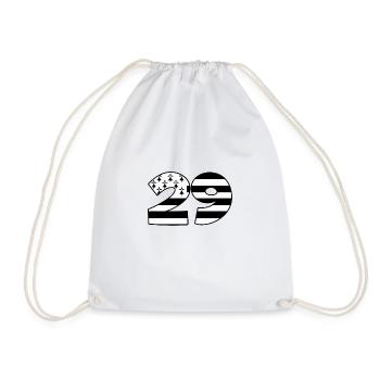 29 Finistère Bretagne drapeau Breton - Sac de sport léger - blanc - Devant