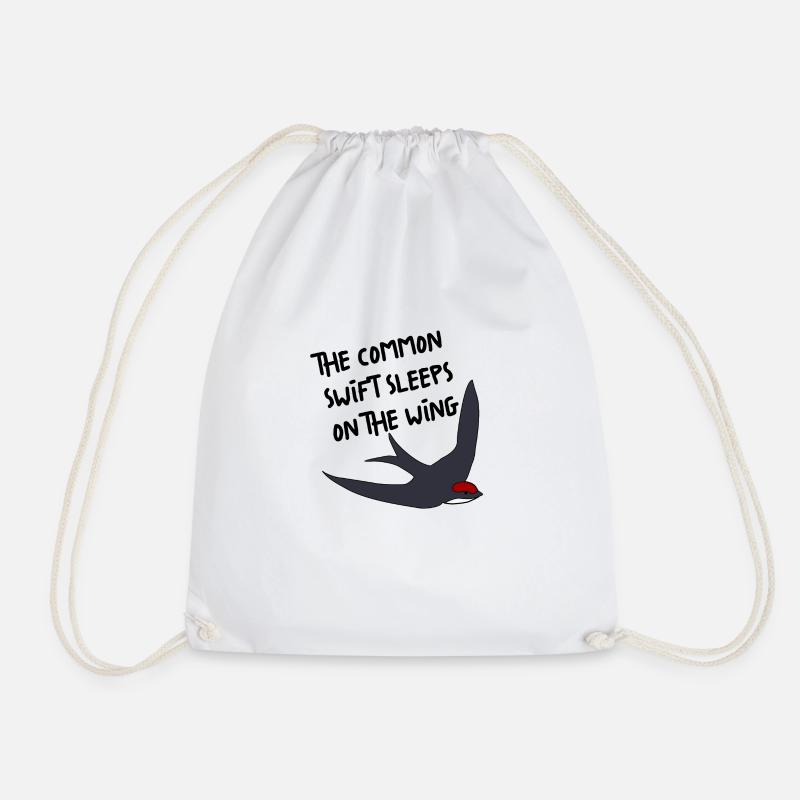 Lustiges Mauersegler Vogel Fakt Spruch Geschenk - Turnbeutel - Weiß