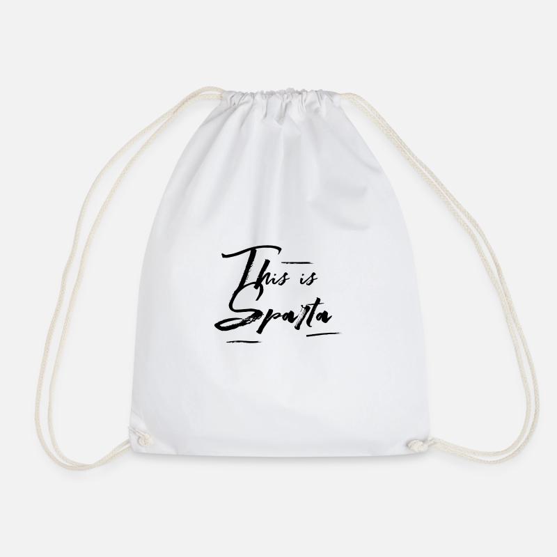 This is Sparta - Drawstring Bag - white