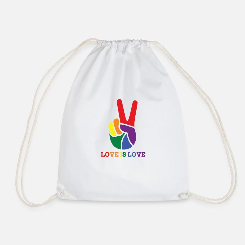 LOVE IS LOVE - Turnbeutel - Weiß