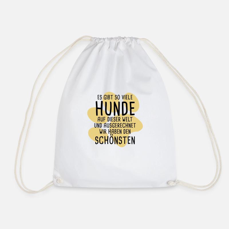 Der schönste Hund - Turnbeutel - Weiß