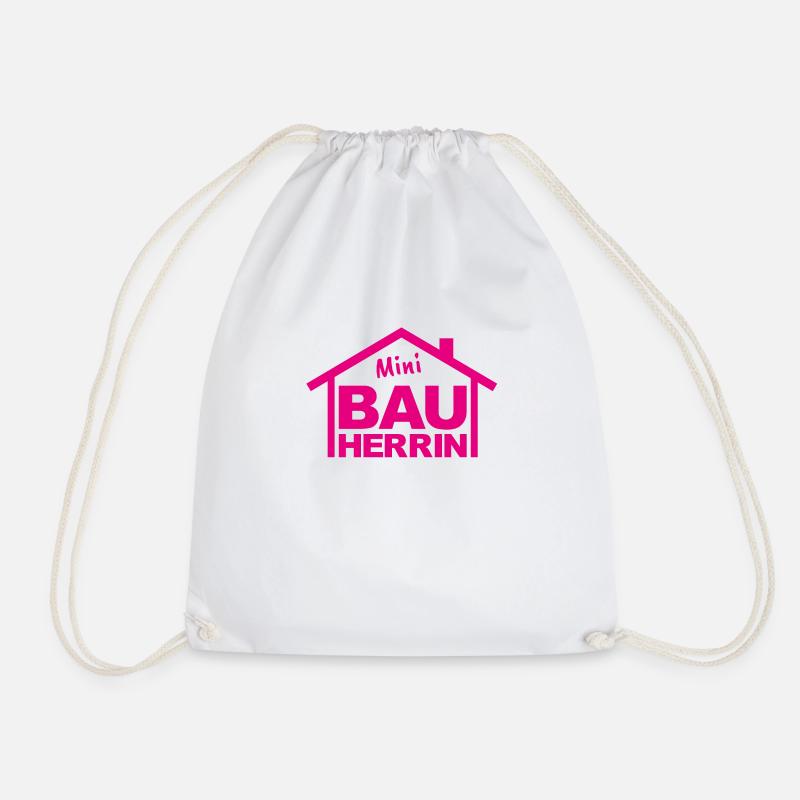 Bauherr Junior Kinder - Turnbeutel - Weiß