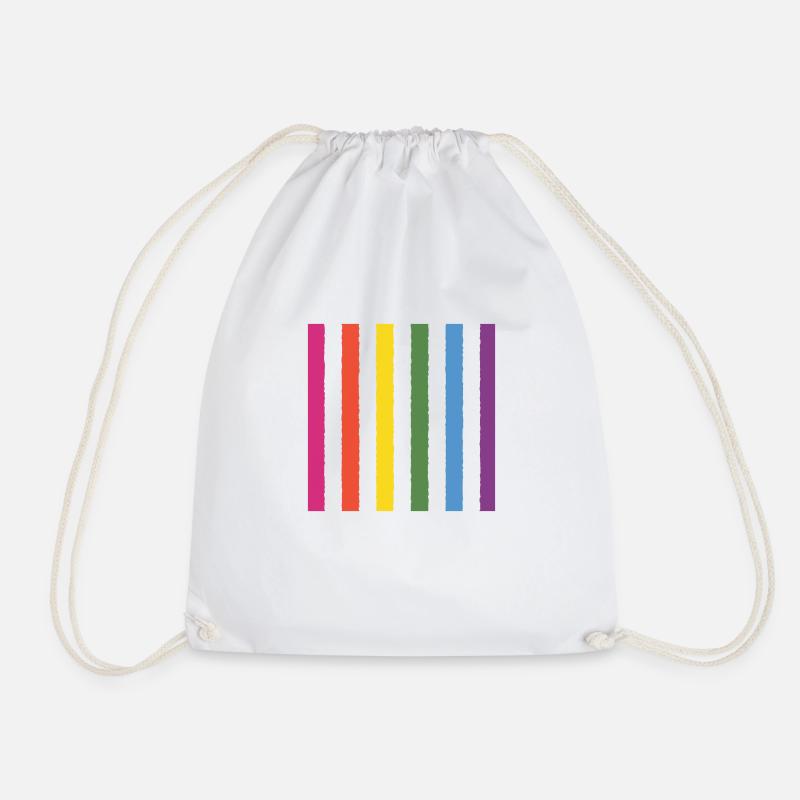 Pride - Drawstring Bag - white