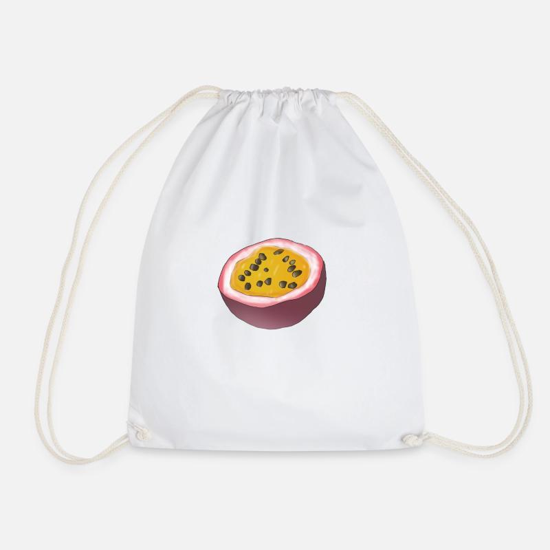 marakuja fruit passion fruit passion fruit - Drawstring Bag - white