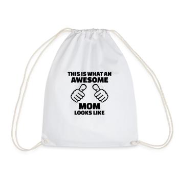 Awesome Mom - Sac de sport léger - blanc - Devant