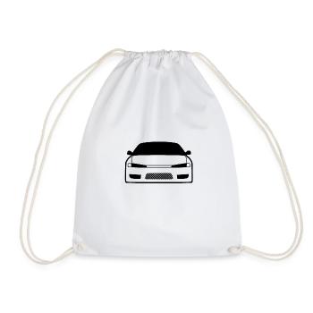 JDM Car eyes S14 | T-shirts JDM - Drawstring Bag - white - Front