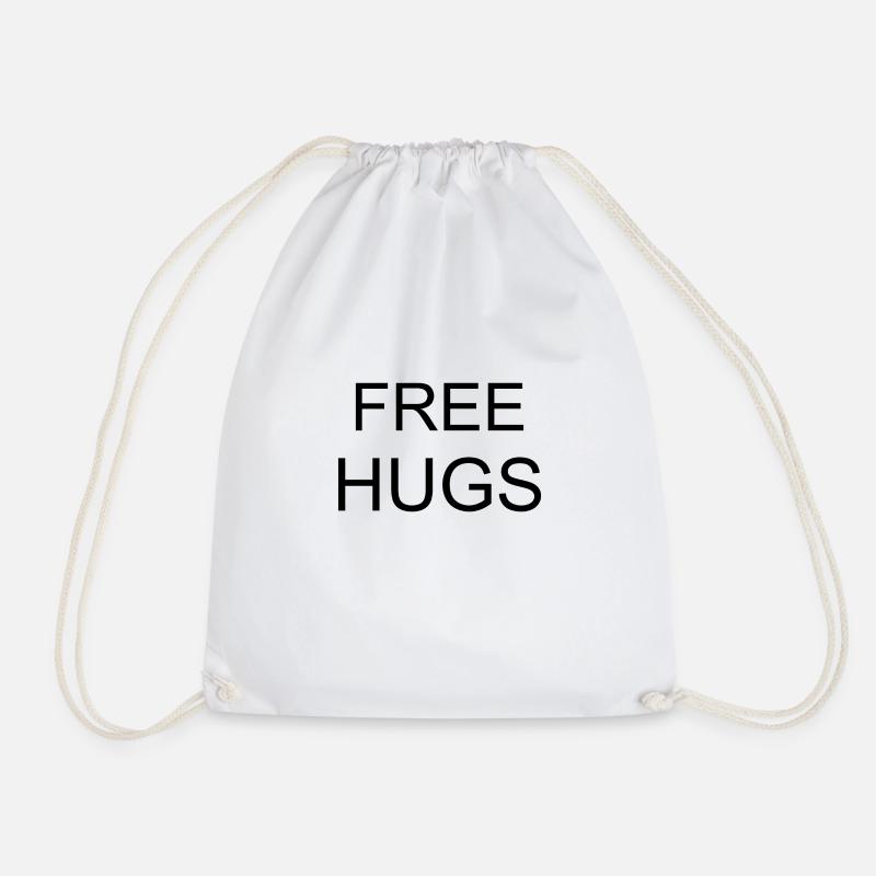 Free Hugs - Turnbeutel - Weiß