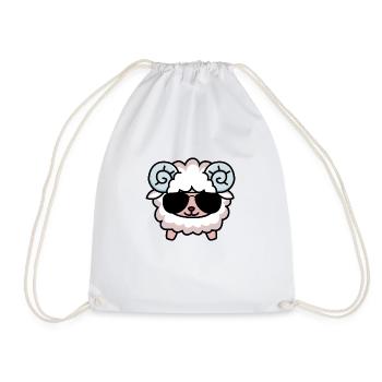 Horny buck - Drawstring Bag - white - Front