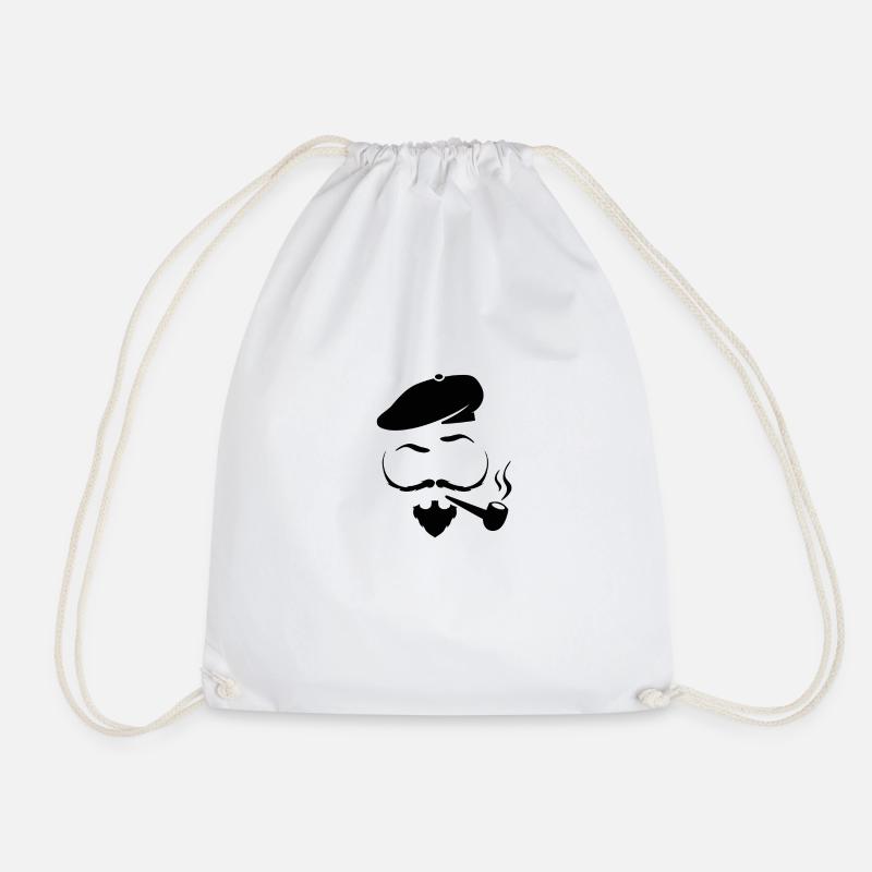 Hipster - Drawstring Bag - white