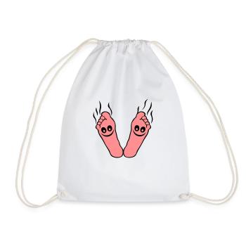 fussgeruch rauch stinken - Sac de sport léger - blanc - Devant