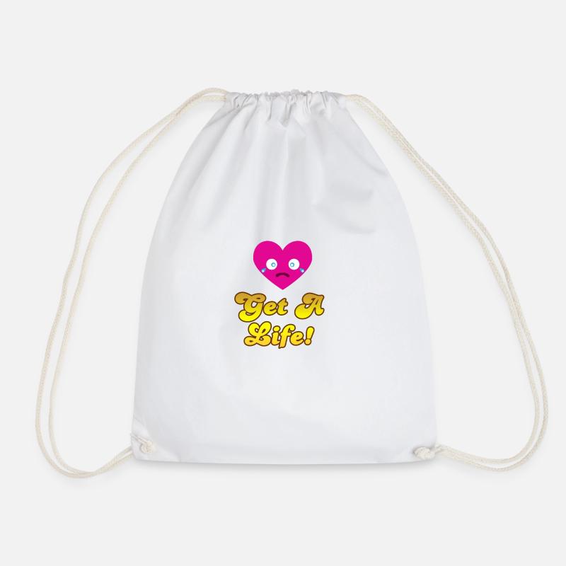Candy Crush Get A Life - Drawstring Bag - white