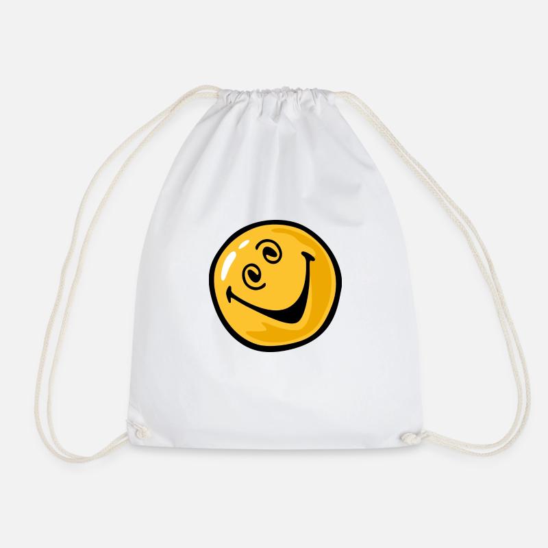 Smiley crazy - Turnbeutel - Weiß