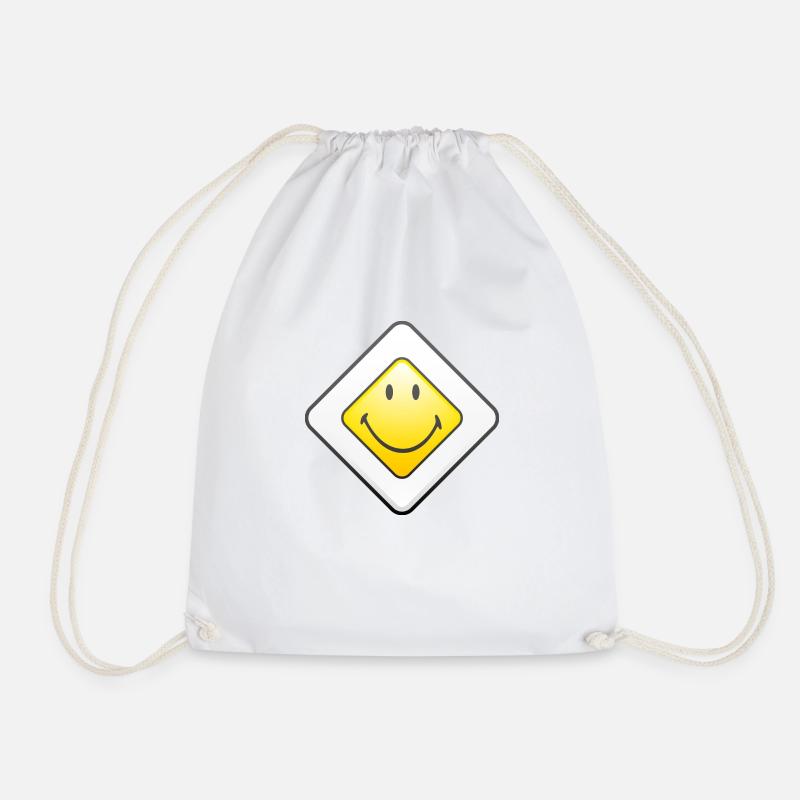 Smiley Main Street - Turnbeutel - Weiß
