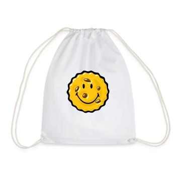 Smiley Chocklate Chip Biscuit - Turnbeutel - Weiß - Vorne