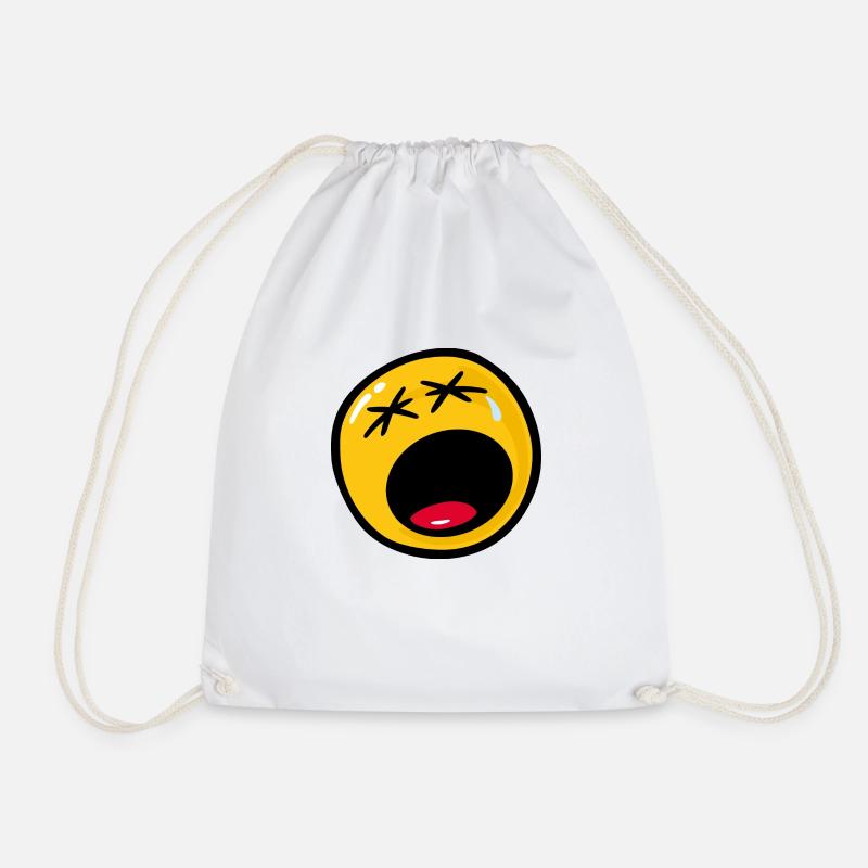 Smiley Sadness Miserable - Turnbeutel - Weiß