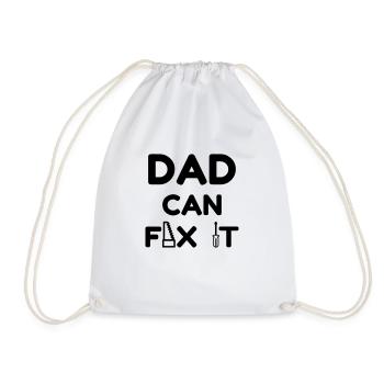 Outil / Réparer / Bricolage / Bricoleur - Sac de sport léger - blanc - Devant