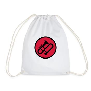 Trombone - Trombonist - Music - Musik - Posaune - Drawstring Bag - white - Front