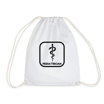 Pediatrician Kinderarzt Pédiatre Doctor Arzt - Drawstring Bag - white - Front