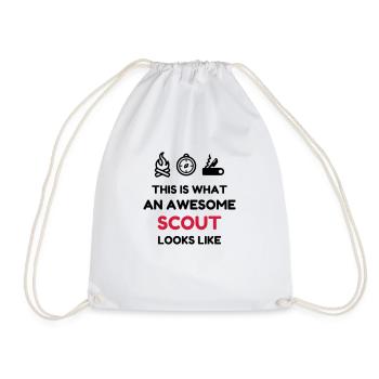 scout / scouting / scoutisme / guide - Sac de sport léger - blanc - Devant