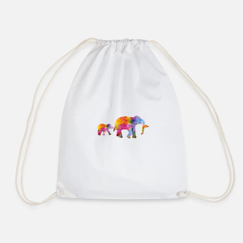 elefant baby - Turnbeutel - Weiß