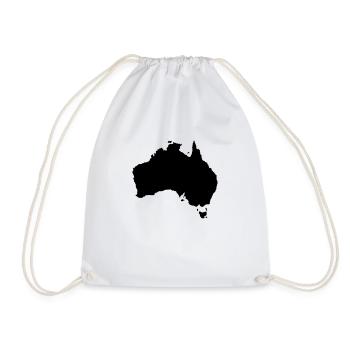 australia map - Turnbeutel - Weiß - Vorne