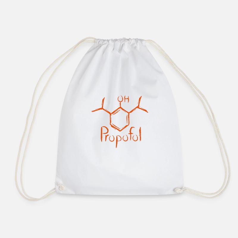 Propofol - Drawstring Bag - white