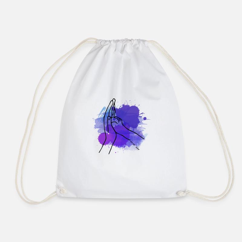 Dog love - Drawstring Bag - white