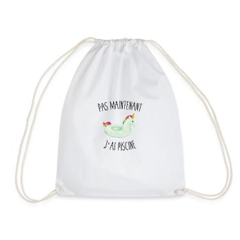 Pas maintenant j'ai piscine - Sac de sport léger - blanc - Devant