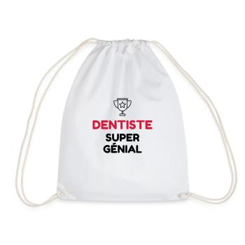 dentiste / dent / médecin / médecine - Sac de sport léger - blanc - Devant