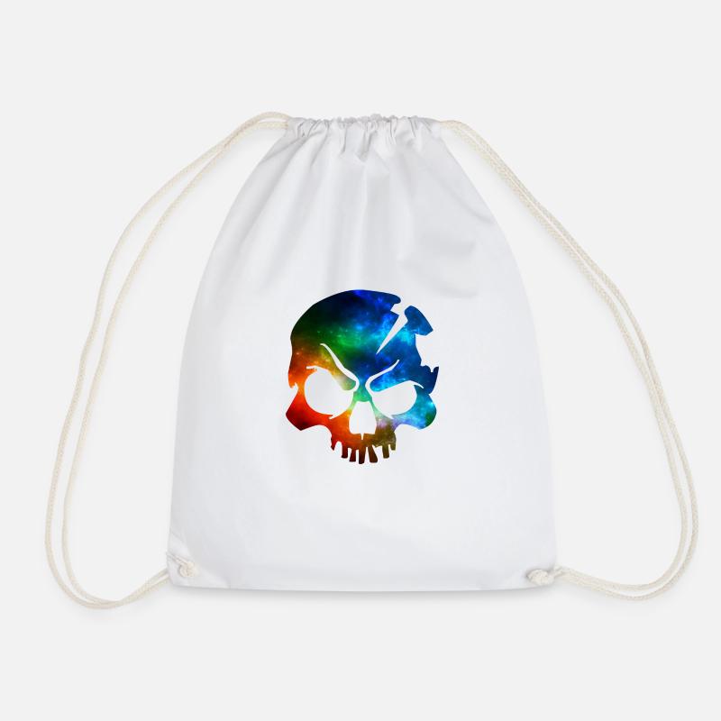 skull colors - Turnbeutel - Weiß