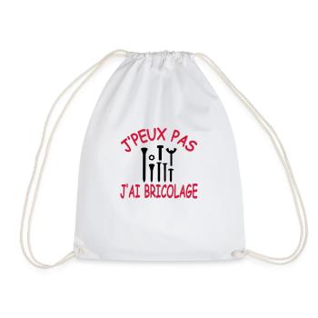J'peux pas j'ai bricolage - Sac de sport léger - blanc - Devant