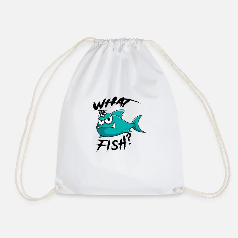 Qu'est-ce que le poisson? - Sac de sport léger - blanc