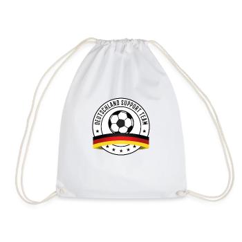 deutschland support fußball - Turnbeutel - Weiß - Vorne