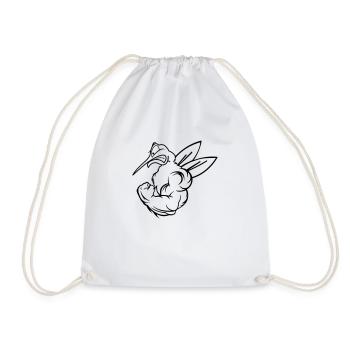 starke_muecke_mosquito_01 - Drawstring Bag - white - Front