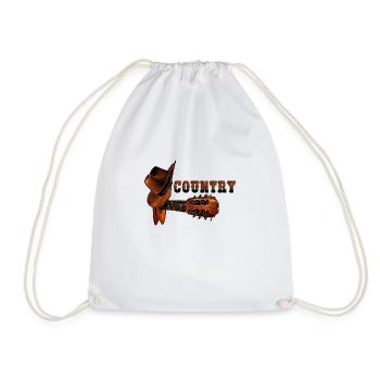 country music - T-Shirt Country Musik - Turnbeutel - Weiß - Vorne
