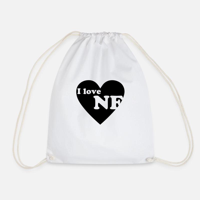 I love NF! - Turnbeutel - Weiß