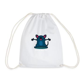 Souris animal idée cadeau - Sac de sport léger - blanc - Devant